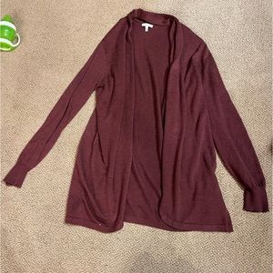Ella moss burgundy cardigan size large